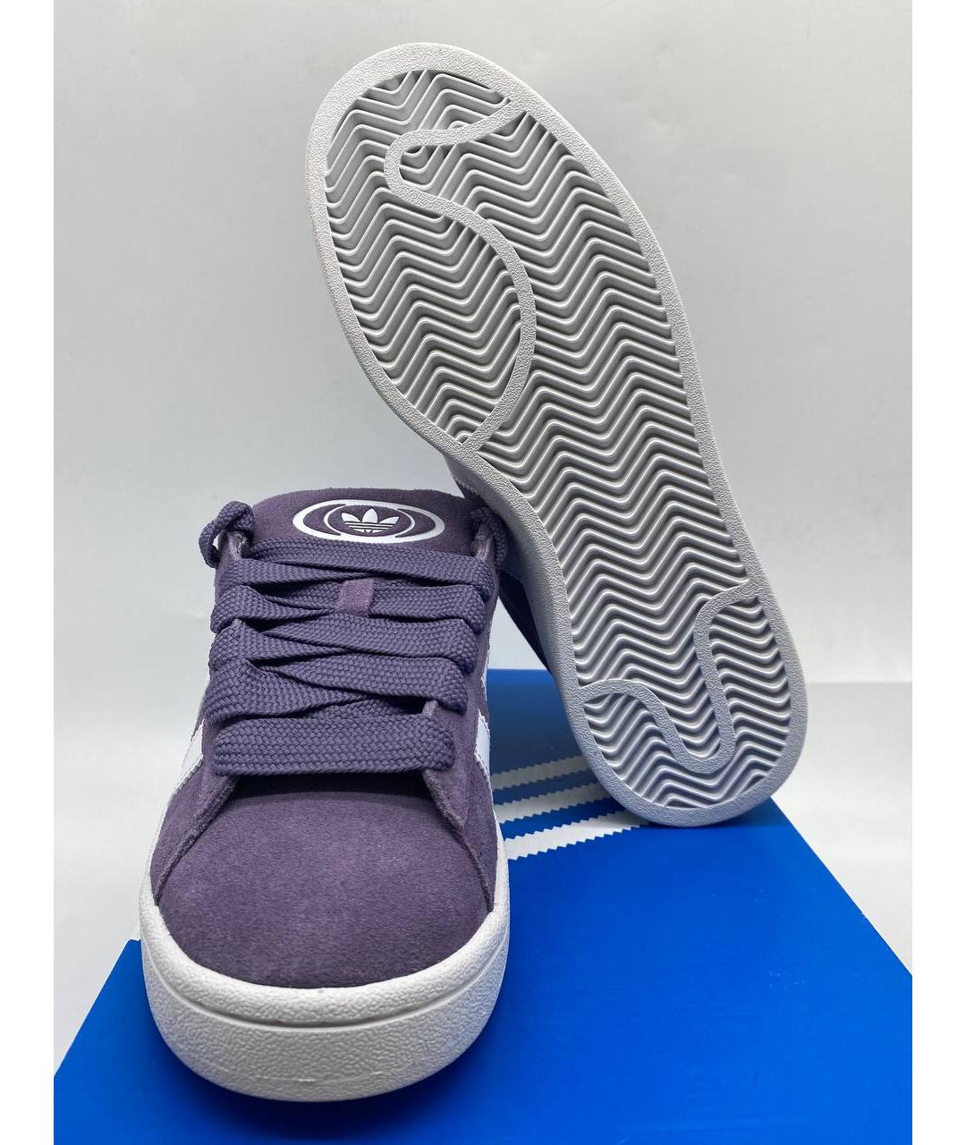 ADIDAS Фиолетовые замшевые кроссовки, фото 5