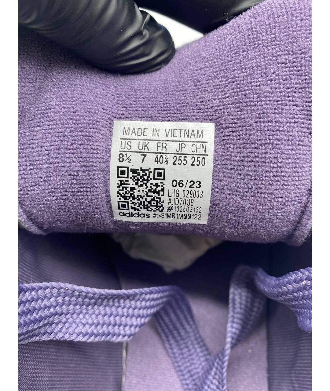 ADIDAS Фиолетовые замшевые кроссовки, фото 6