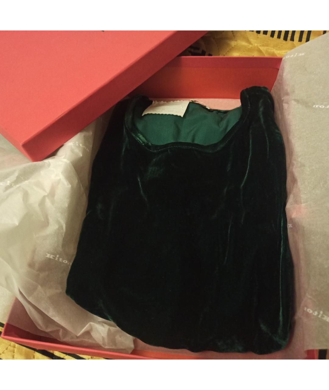 KITON Зеленая хлопковая блузы, фото 6