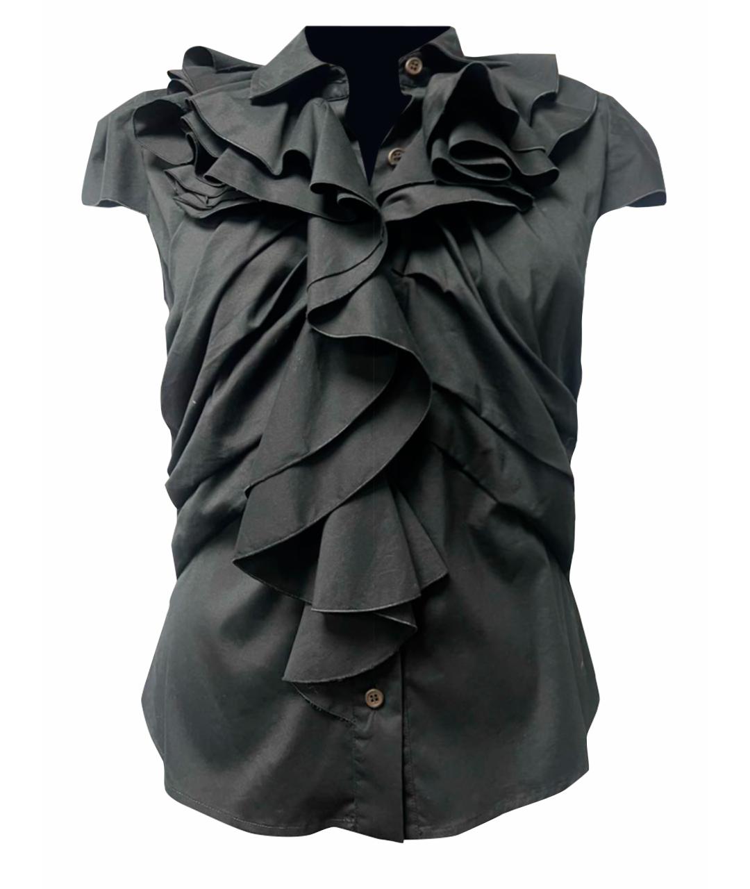 PRADA Черная хлопковая блузы, фото 1