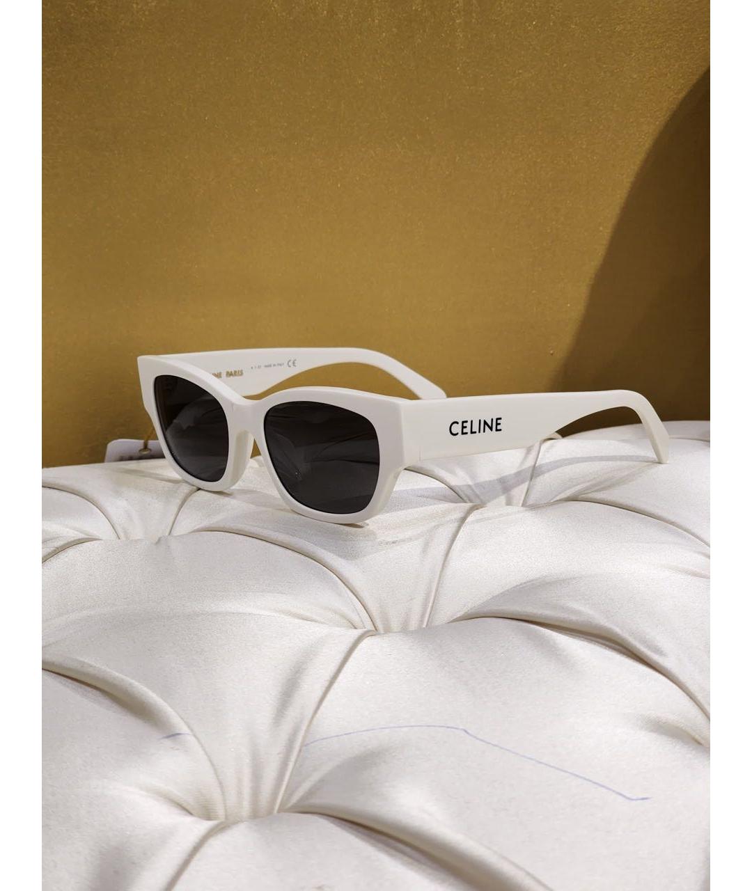 CELINE Белые солнцезащитные очки, фото 2