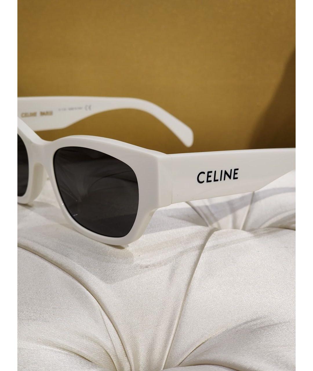 CELINE Белые солнцезащитные очки, фото 3