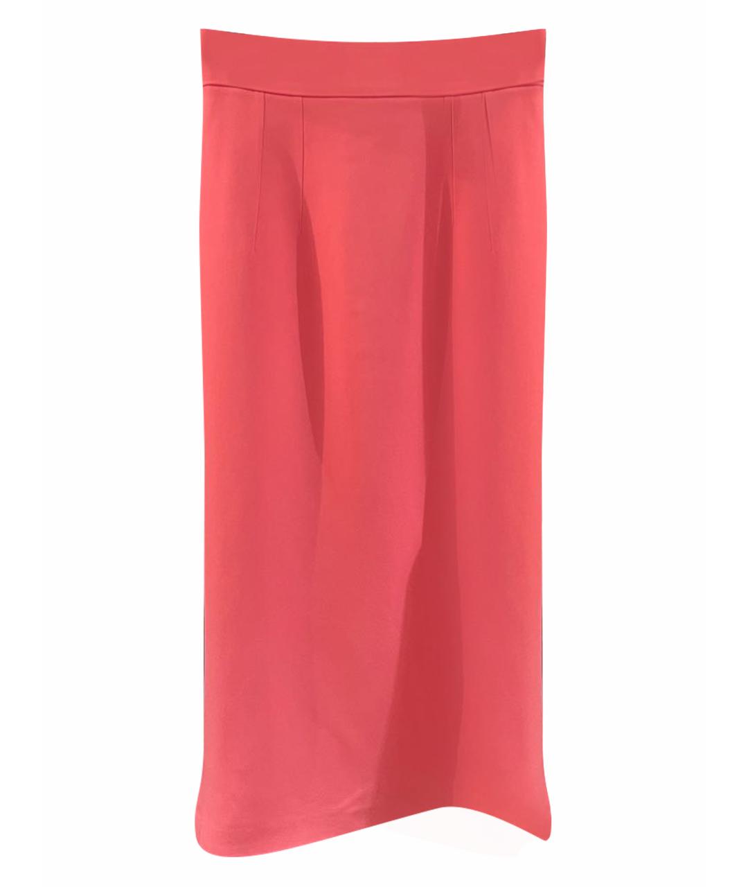 DOLCE&GABBANA Розовая вискозная юбка миди, фото 7