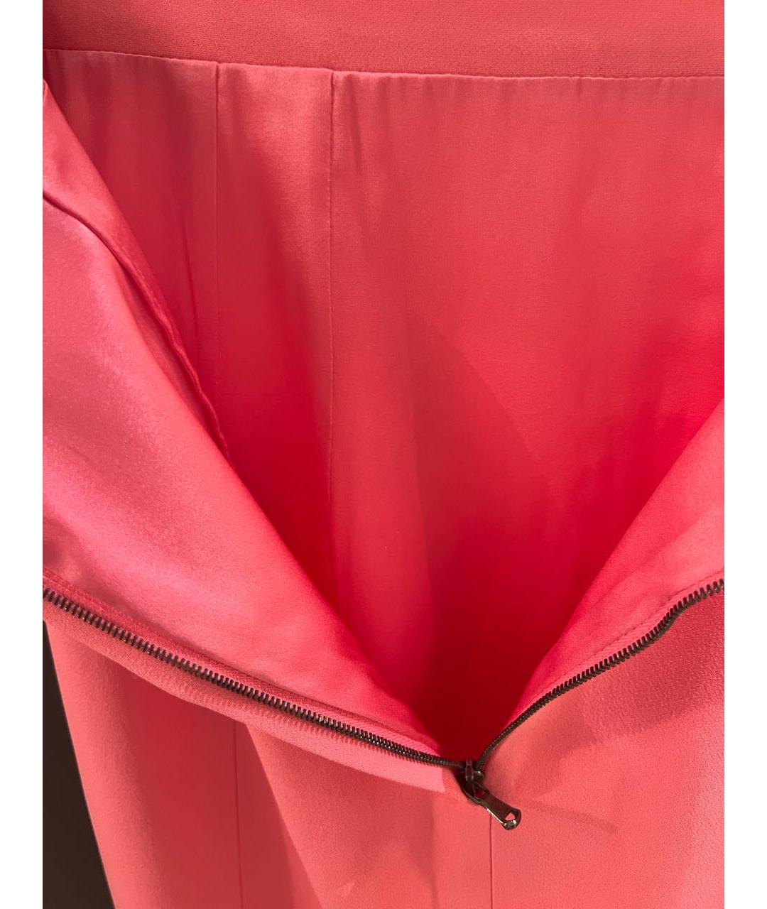 DOLCE&GABBANA Розовая вискозная юбка миди, фото 5