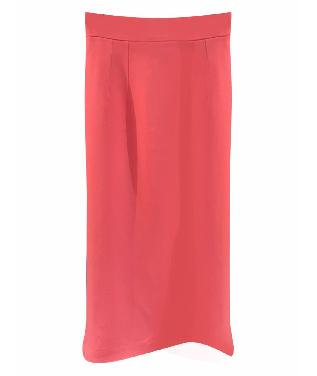 DOLCE&GABBANA Розовая вискозная юбка миди, фото 1