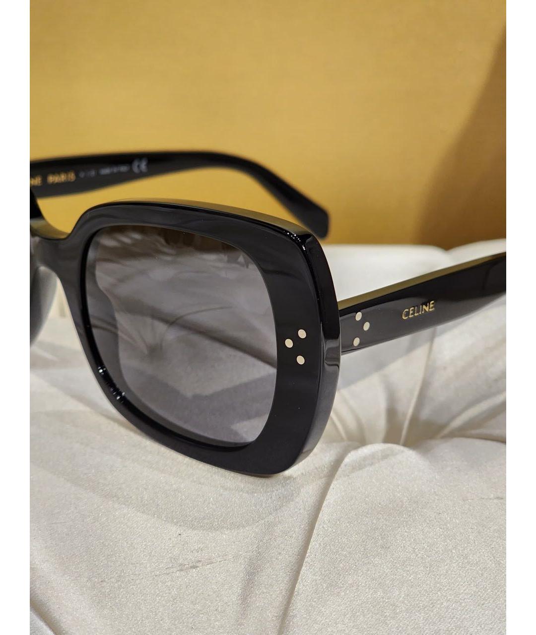 CELINE Черные пластиковые солнцезащитные очки, фото 2