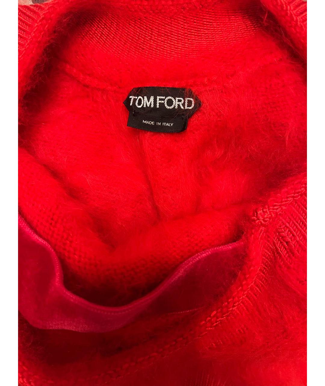 TOM FORD Красный шелковый джемпер / свитер, фото 2