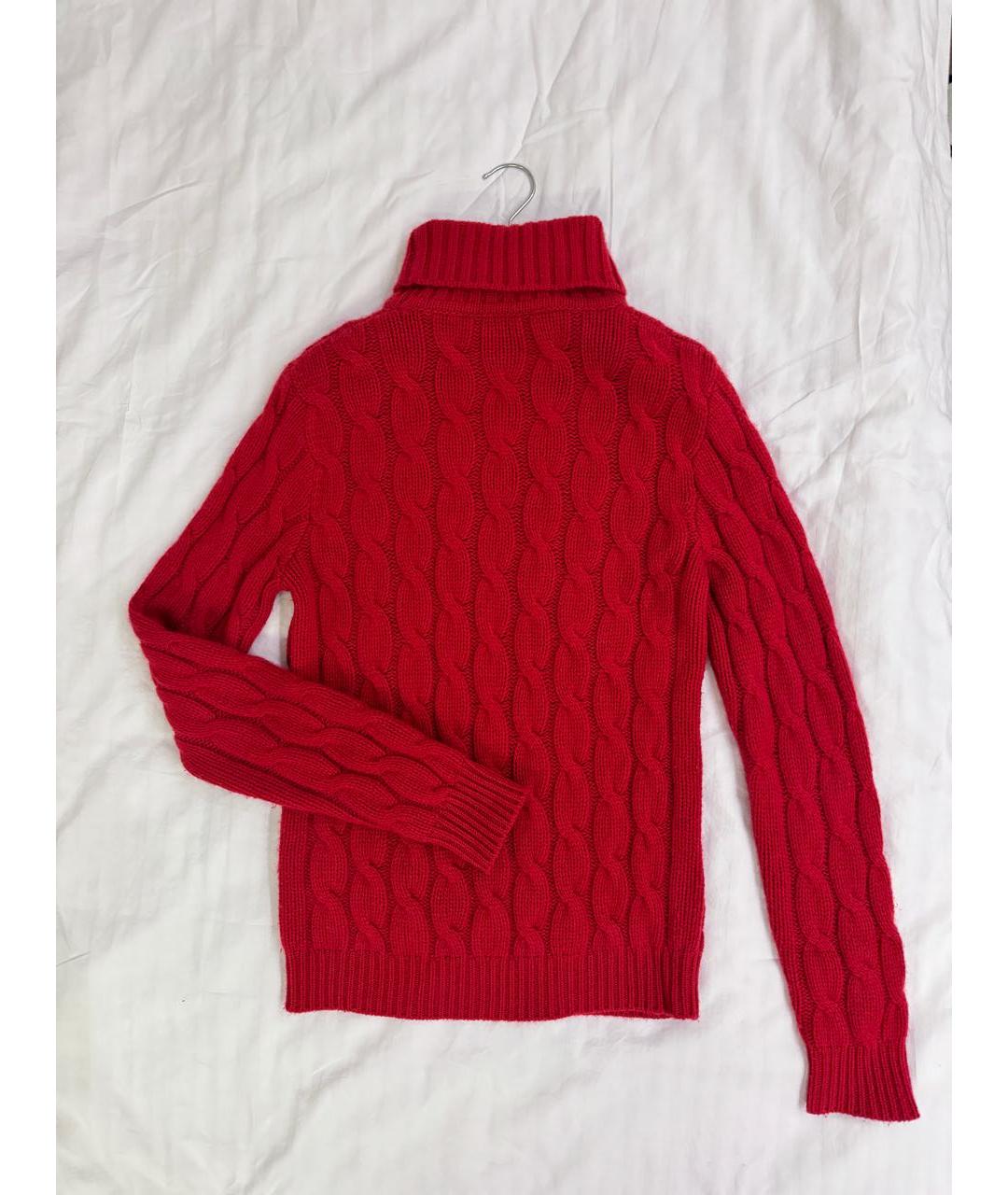 ALEXANDER MCQUEEN Красный кашемировый джемпер / свитер, фото 2