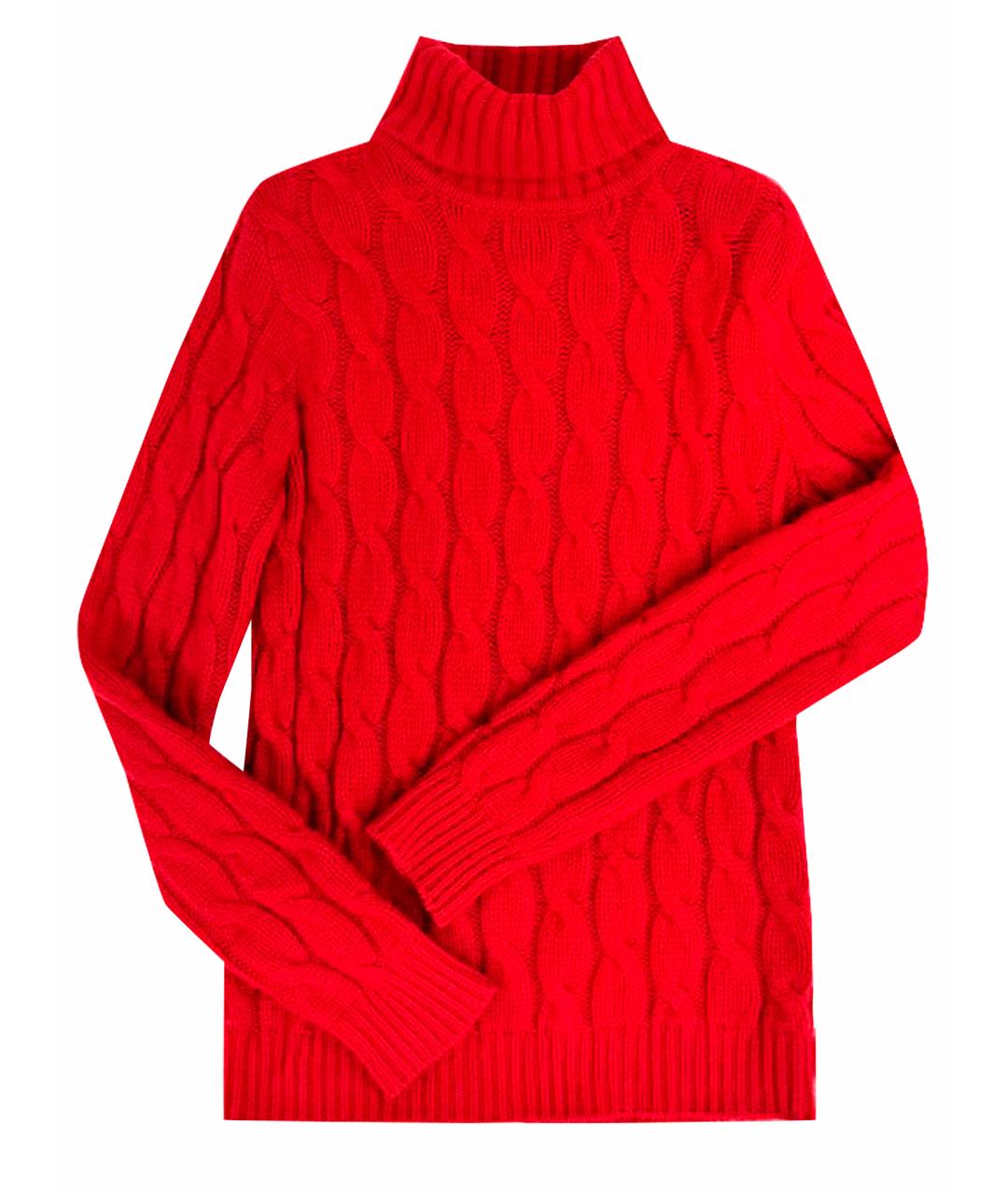 ALEXANDER MCQUEEN Красный кашемировый джемпер / свитер, фото 1