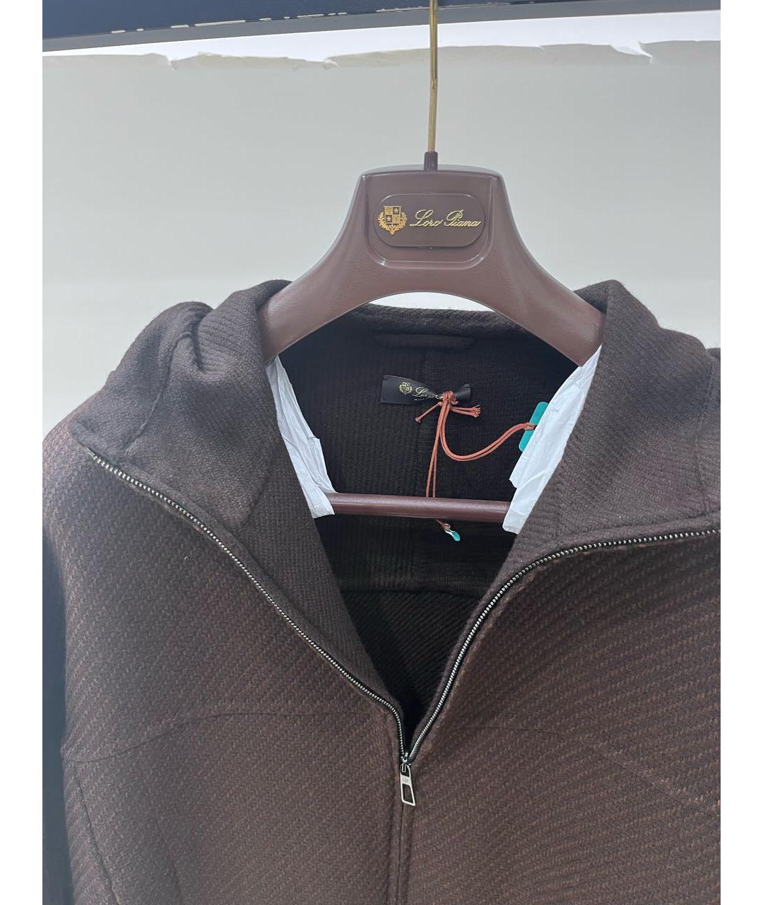 LORO PIANA Коричневая кашемировая куртка, фото 3