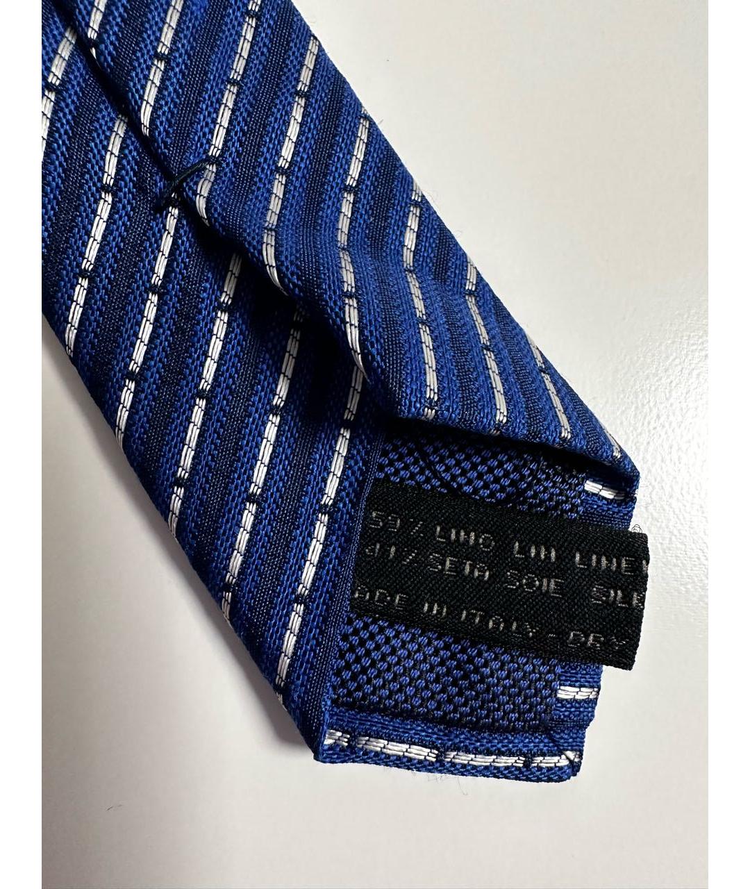 CHANEL Синий шелковый галстук, фото 4