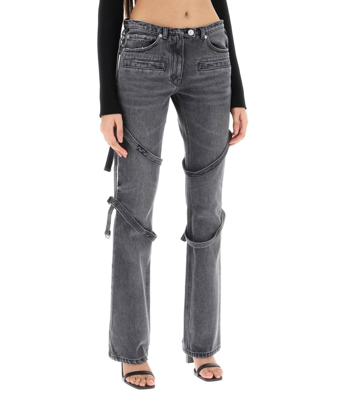COURREGES Серые прямые джинсы, фото 4