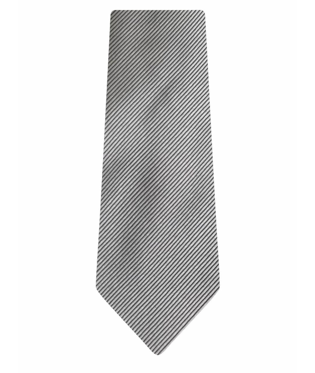 CHANEL Серый шелковый галстук, фото 1