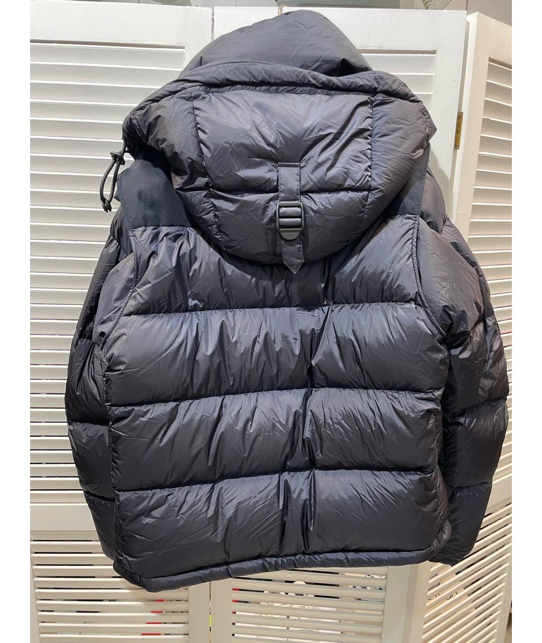 BURBERRY Темно-синяя полиамидовая куртка, фото 2