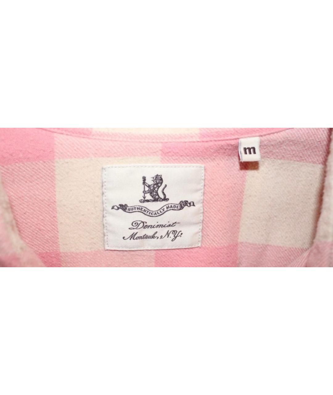 DENIM DUNGAREE Розовая хлопковая рубашка, фото 4