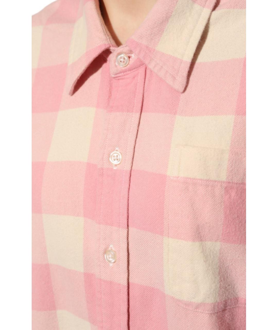 DENIM DUNGAREE Розовая хлопковая рубашка, фото 3
