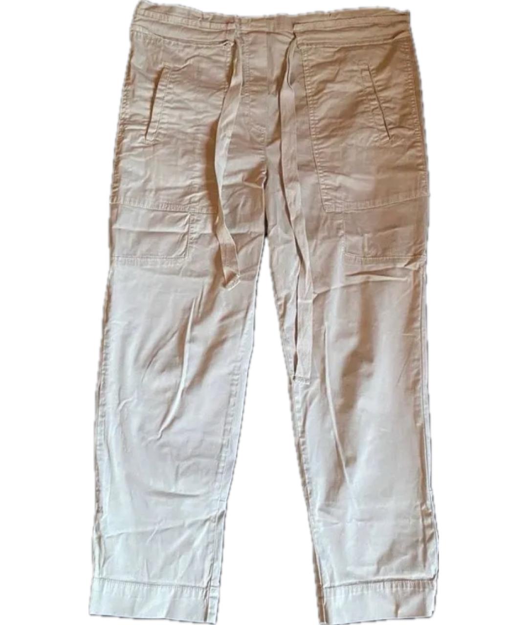 DOROTHEE SCHUMACHER Бежевые хлопковые прямые брюки, фото 5
