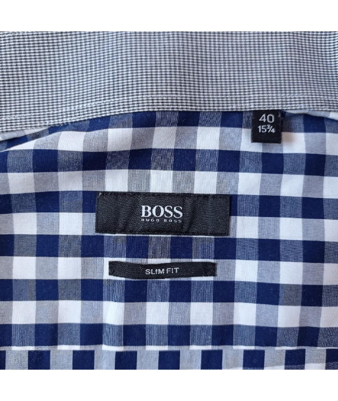 HUGO BOSS Мульти хлопковая кэжуал рубашка, фото 5