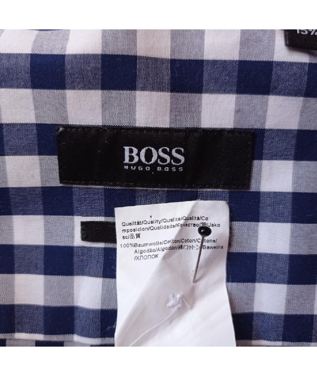 HUGO BOSS Мульти хлопковая кэжуал рубашка, фото 6