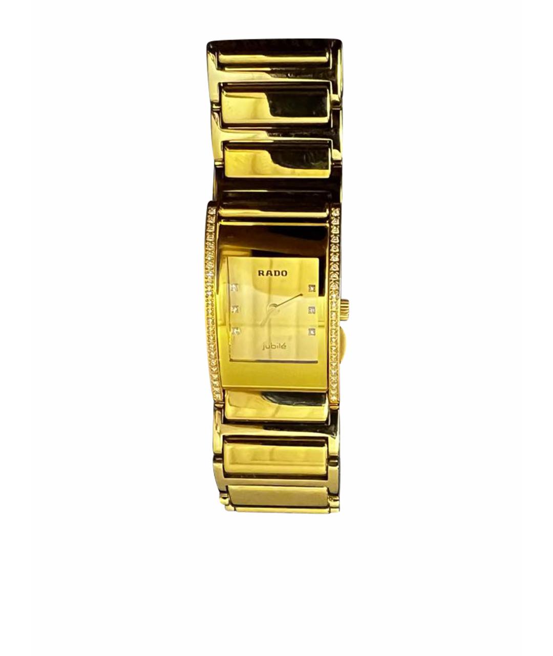 RADO Желтые позолоченные часы, фото 1