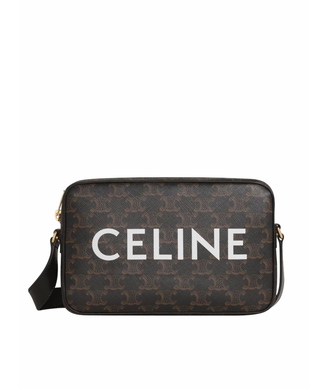 CELINE PRE-OWNED Коричневая сумка на плечо, фото 1