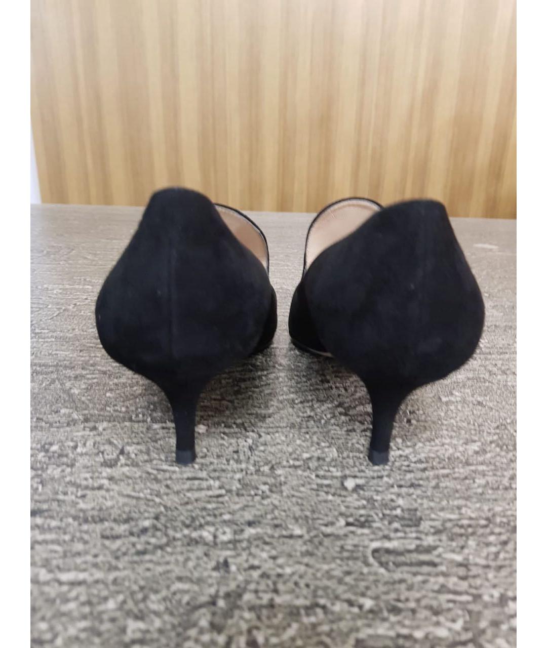 GIANVITO ROSSI Черные замшевые туфли, фото 3