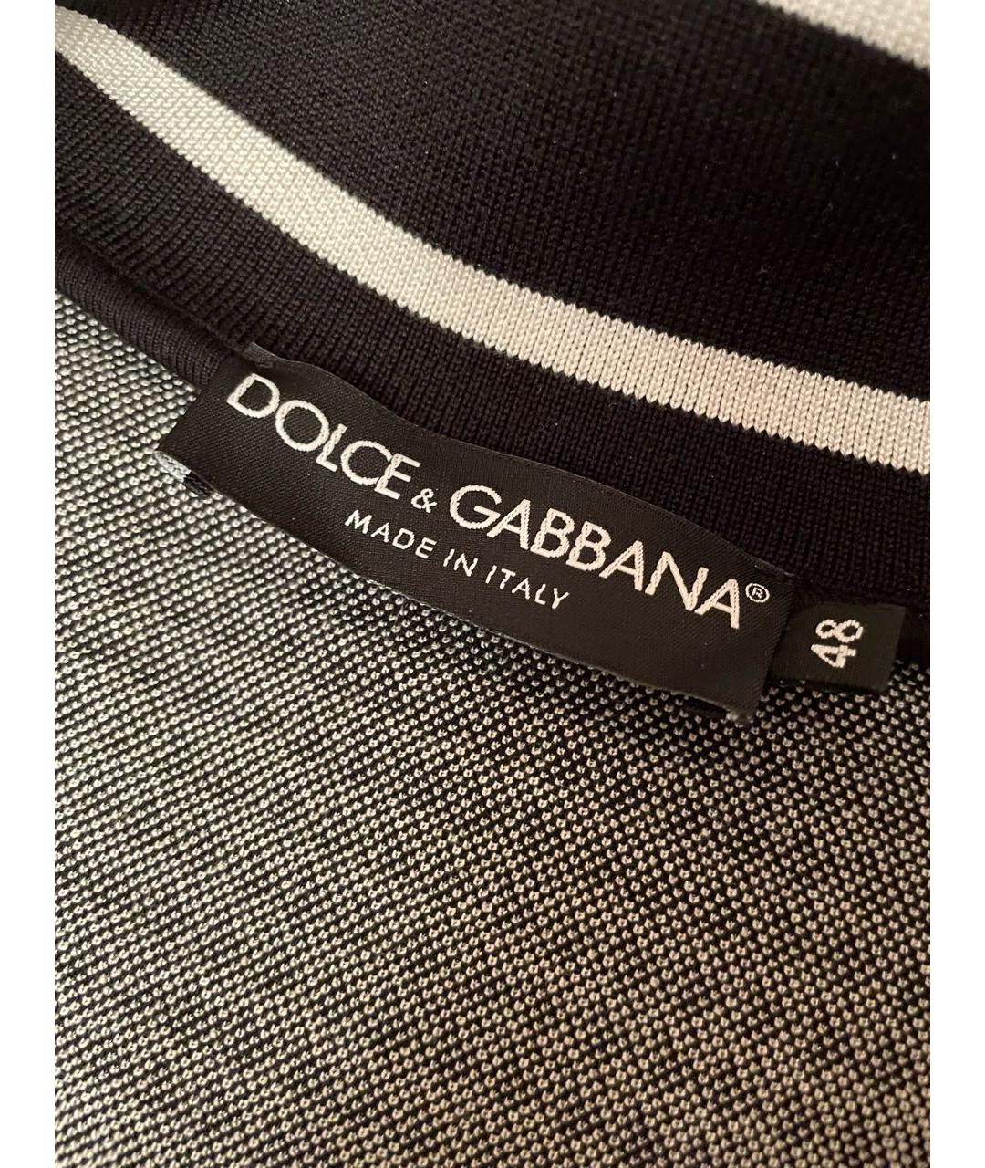 DOLCE&GABBANA Черная хлопковая спортивная куртка, фото 6