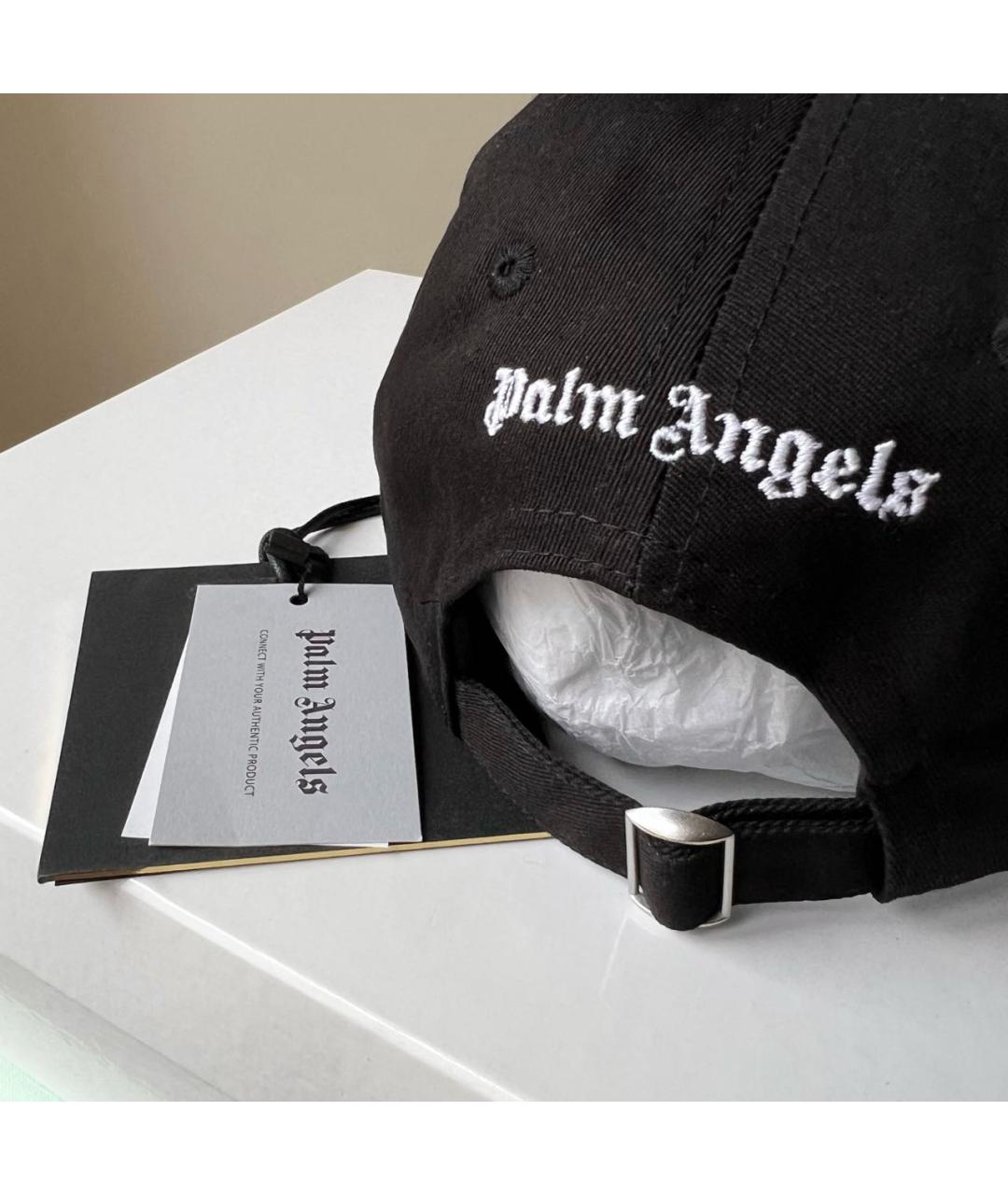 PALM ANGELS Черная хлопковая кепка, фото 5