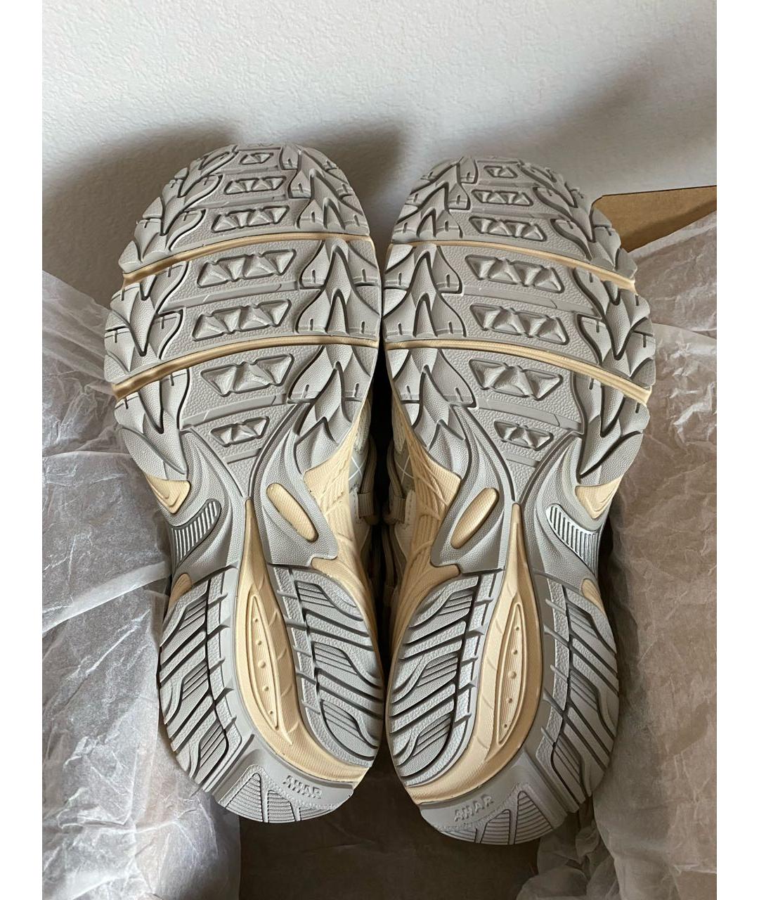 ASICS Белые текстильные низкие кроссовки / кеды, фото 6