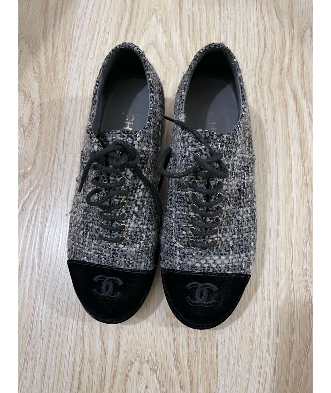 CHANEL Серые брогги и оксфорды, фото 2