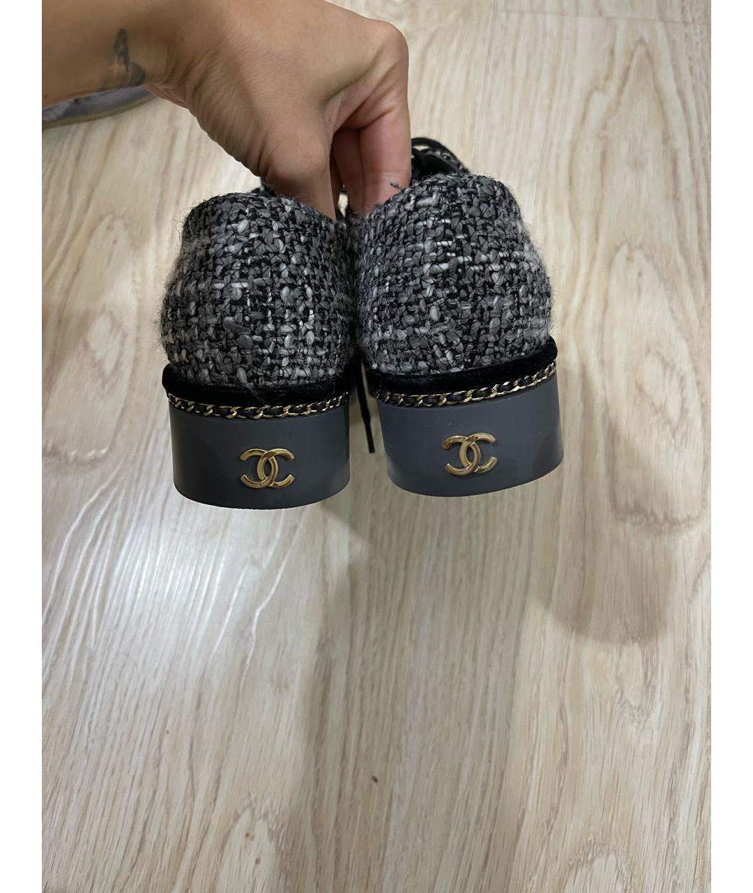 CHANEL Серые брогги и оксфорды, фото 4