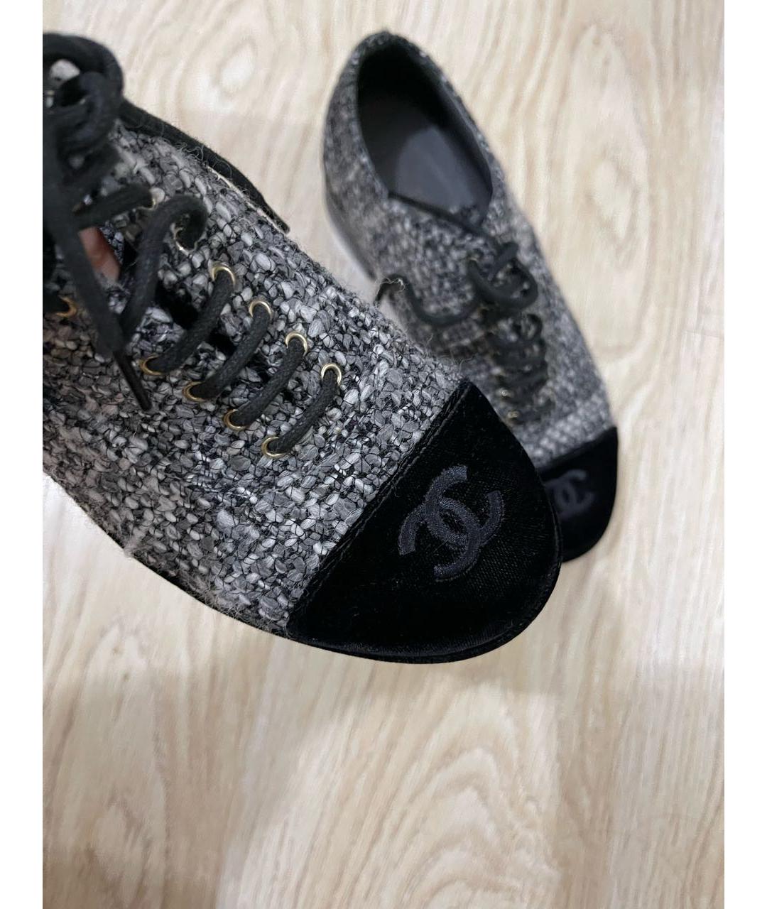 CHANEL Серые брогги и оксфорды, фото 3