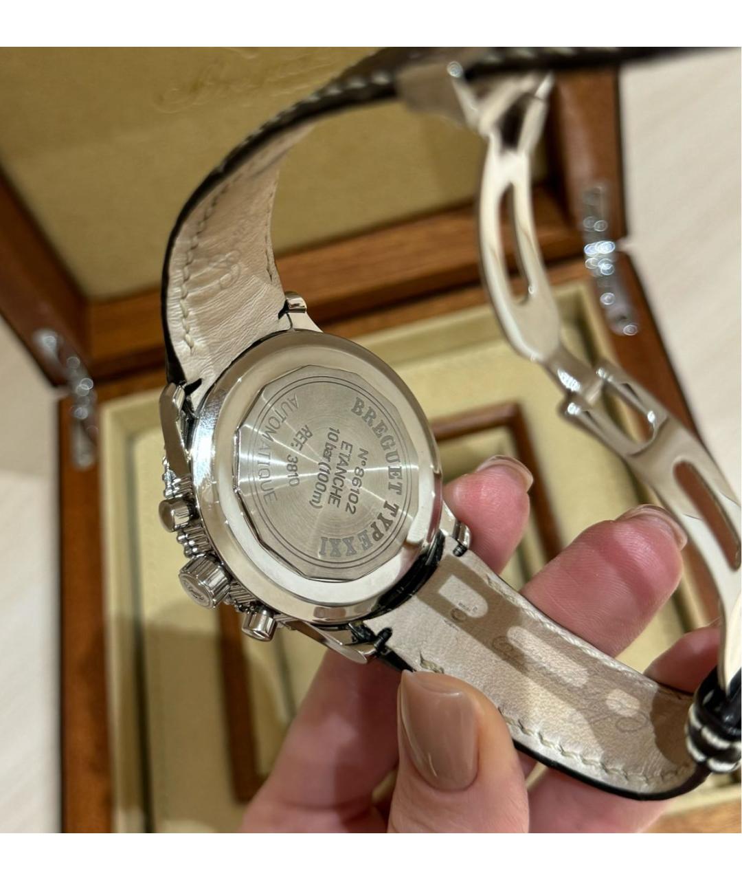 Breguet Серебряные стальные часы, фото 3