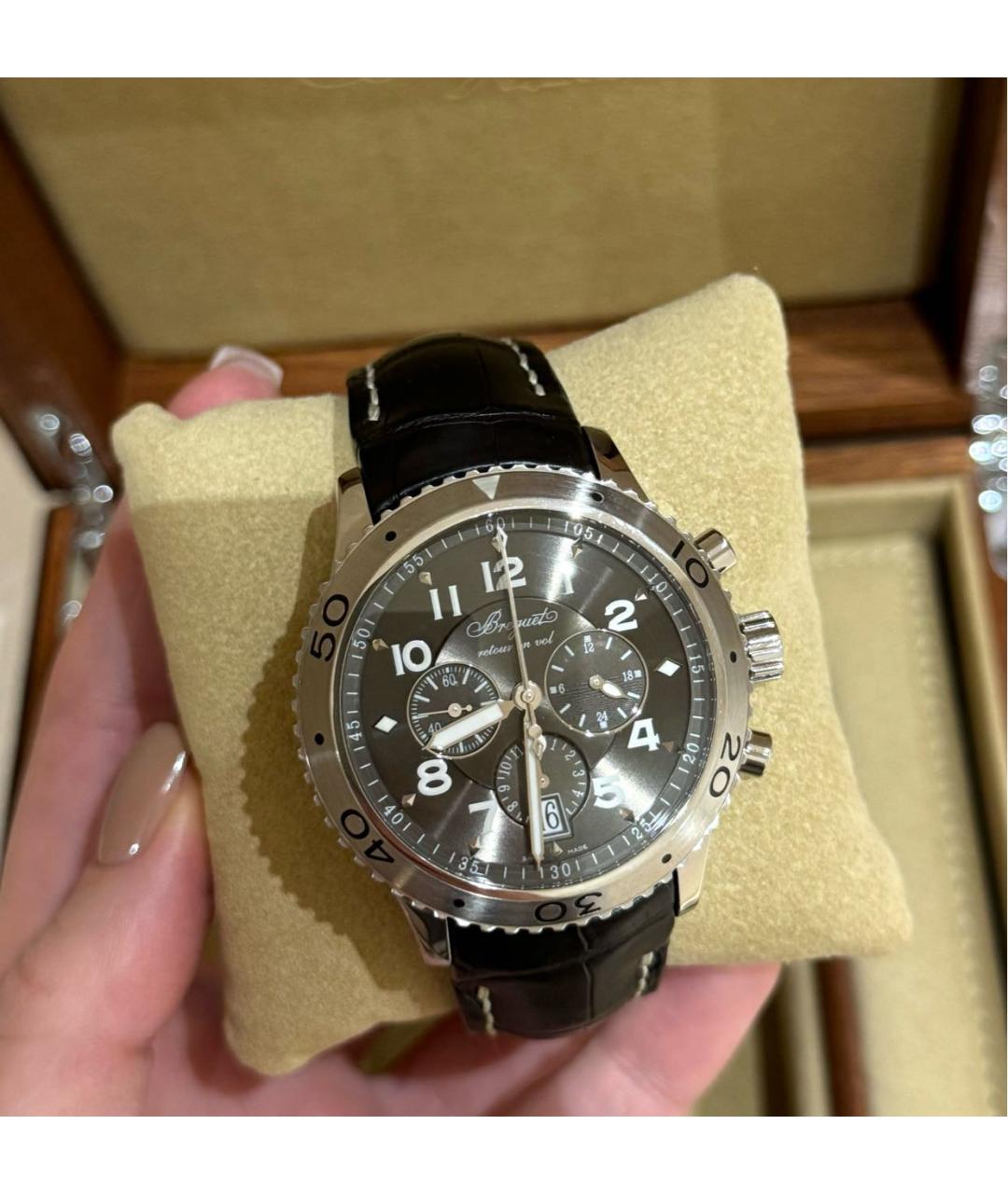 Breguet Серебряные стальные часы, фото 5