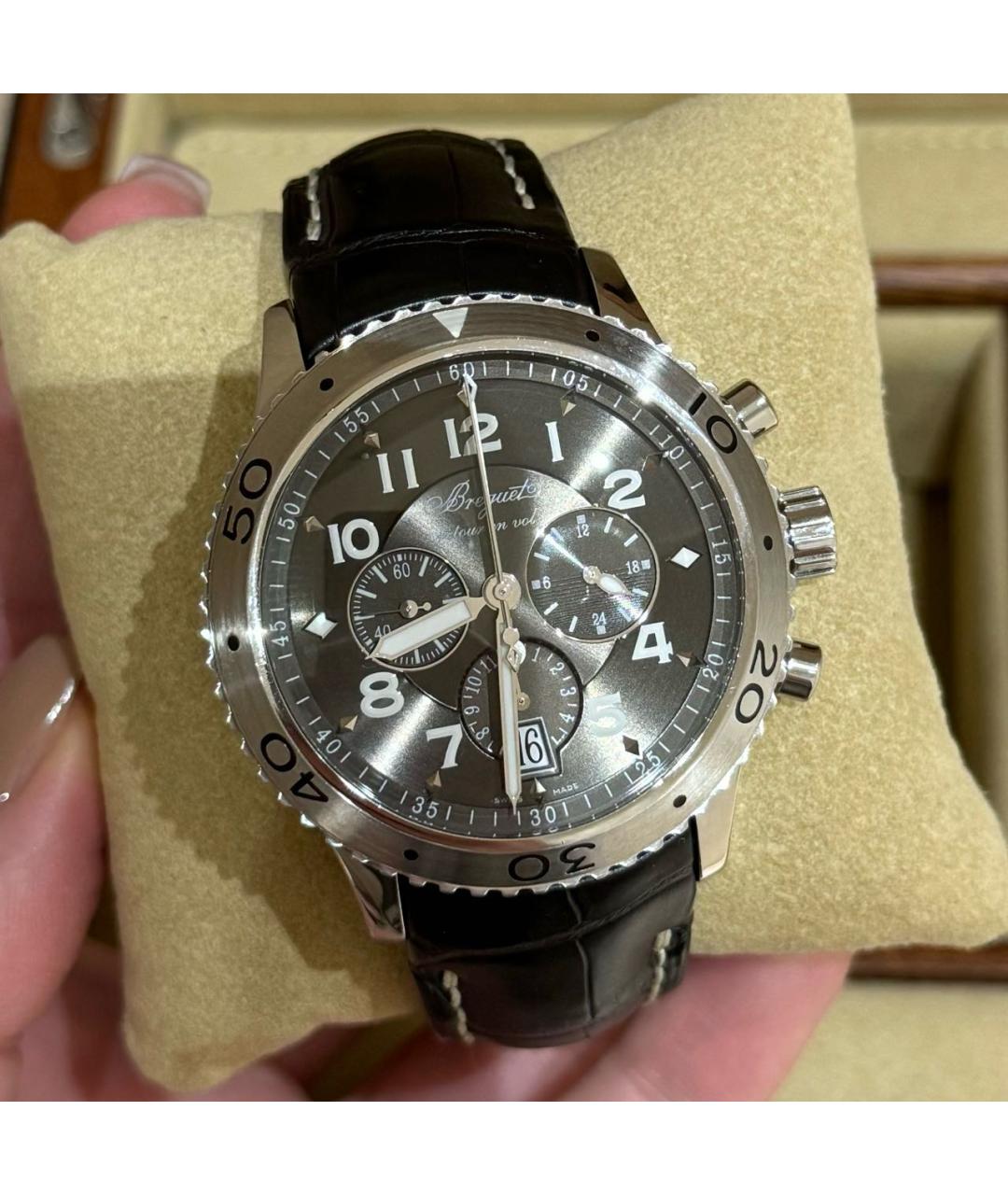 Breguet Серебряные стальные часы, фото 4