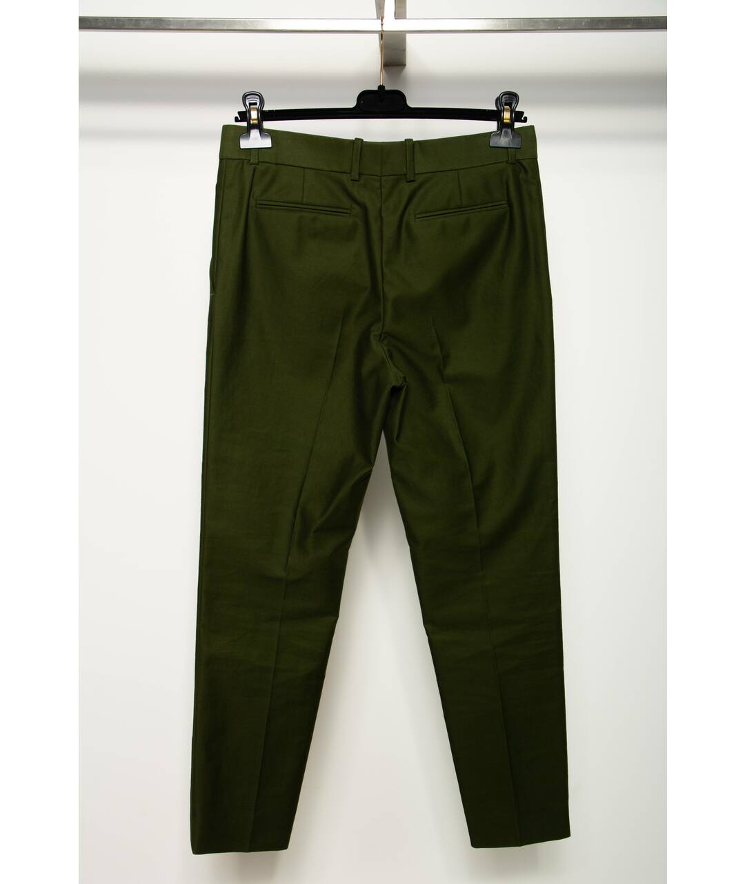 CELINE Зеленые хлопковые брюки узкие, фото 2