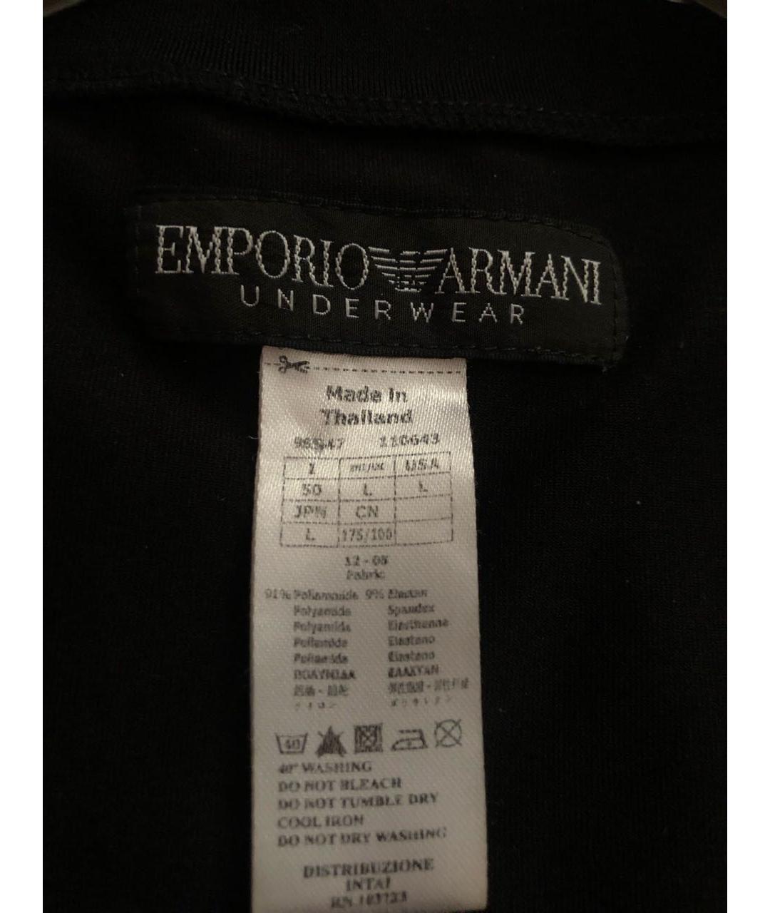 EMPORIO ARMANI Черная футболка, фото 3