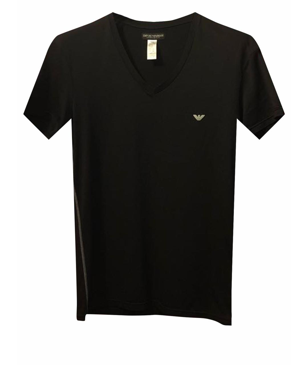 EMPORIO ARMANI Черная футболка, фото 1