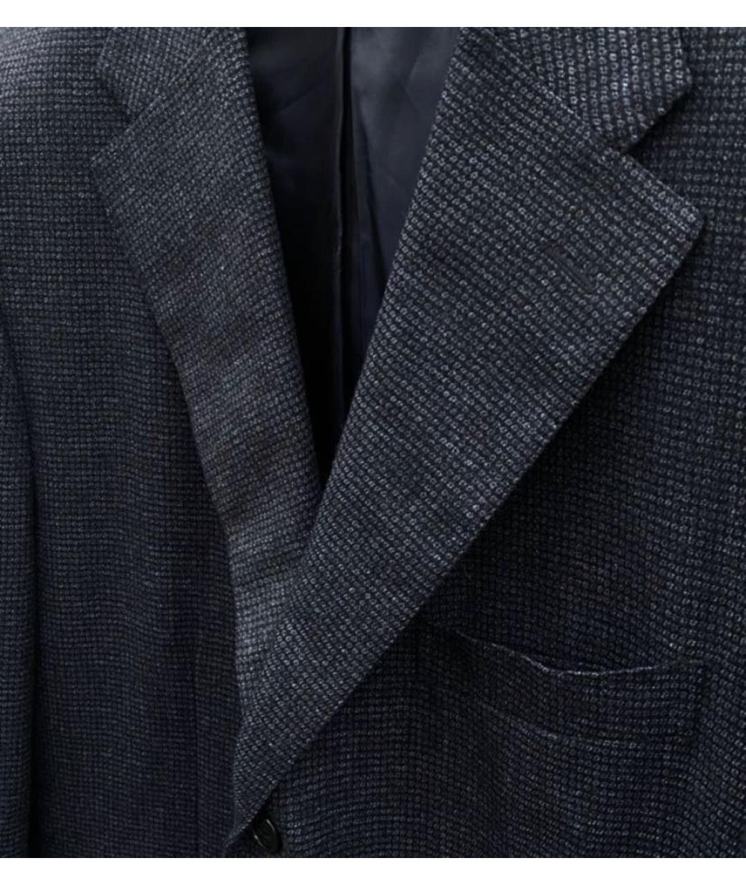 CORNELIANI Темно-синий шерстяной пиджак, фото 4