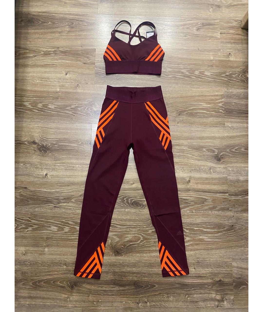 ADIDAS Бордовый полиэстеровый спортивные костюмы, фото 6