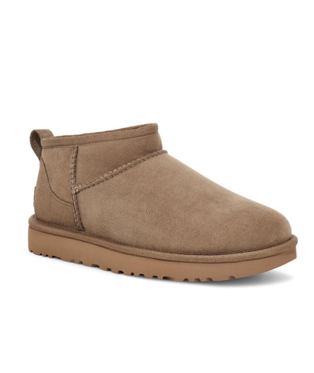 UGG AUSTRALIA Бежевые замшевые ботинки, фото 2