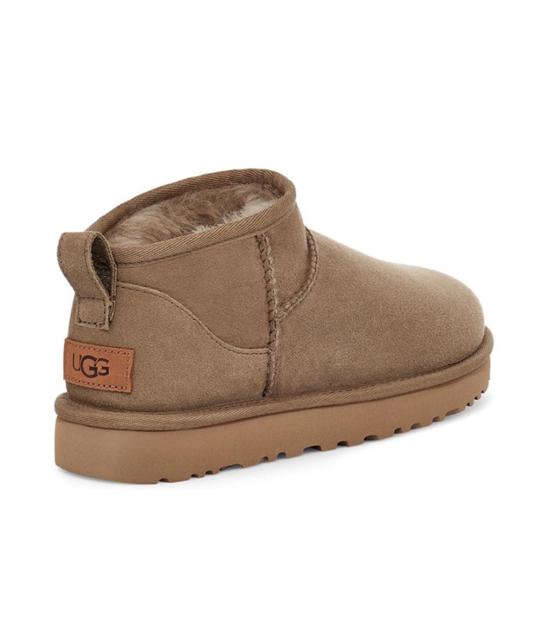 UGG AUSTRALIA Бежевые замшевые ботинки, фото 3