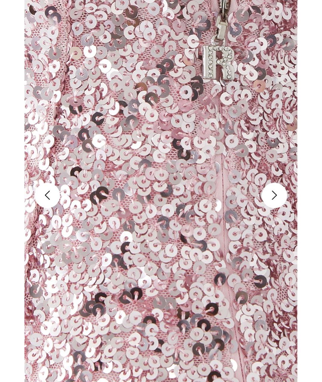 ROTATE Розовое полиэстеровое вечернее платье, фото 3