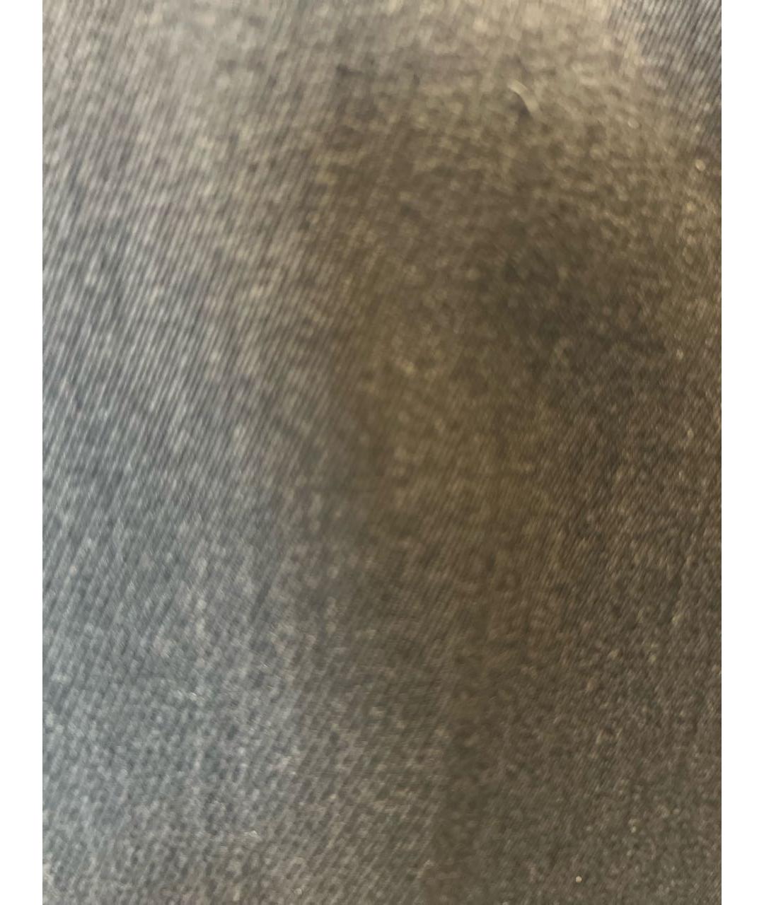 RALPH LAUREN Антрацитовые шерстяные прямые брюки, фото 4