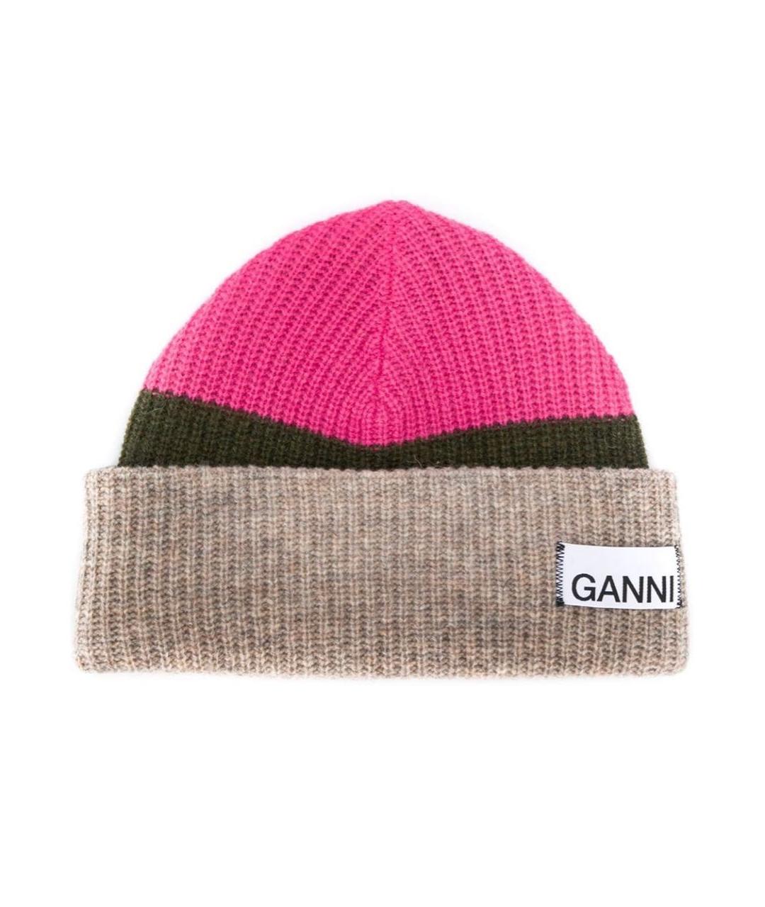 GANNI Мульти шерстяная шапка, фото 1