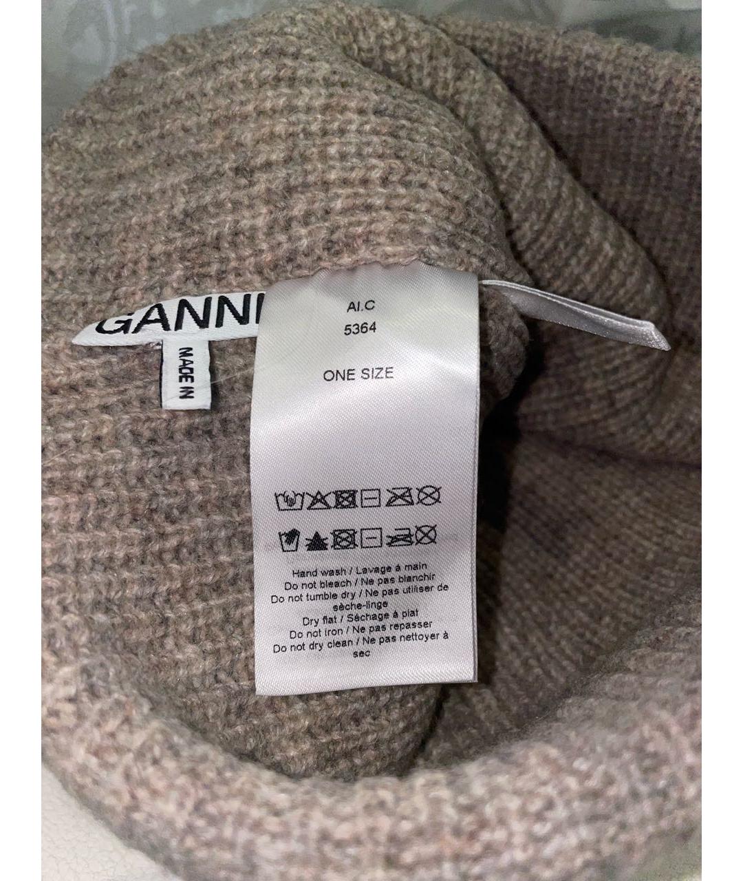 GANNI Мульти шерстяная шапка, фото 4