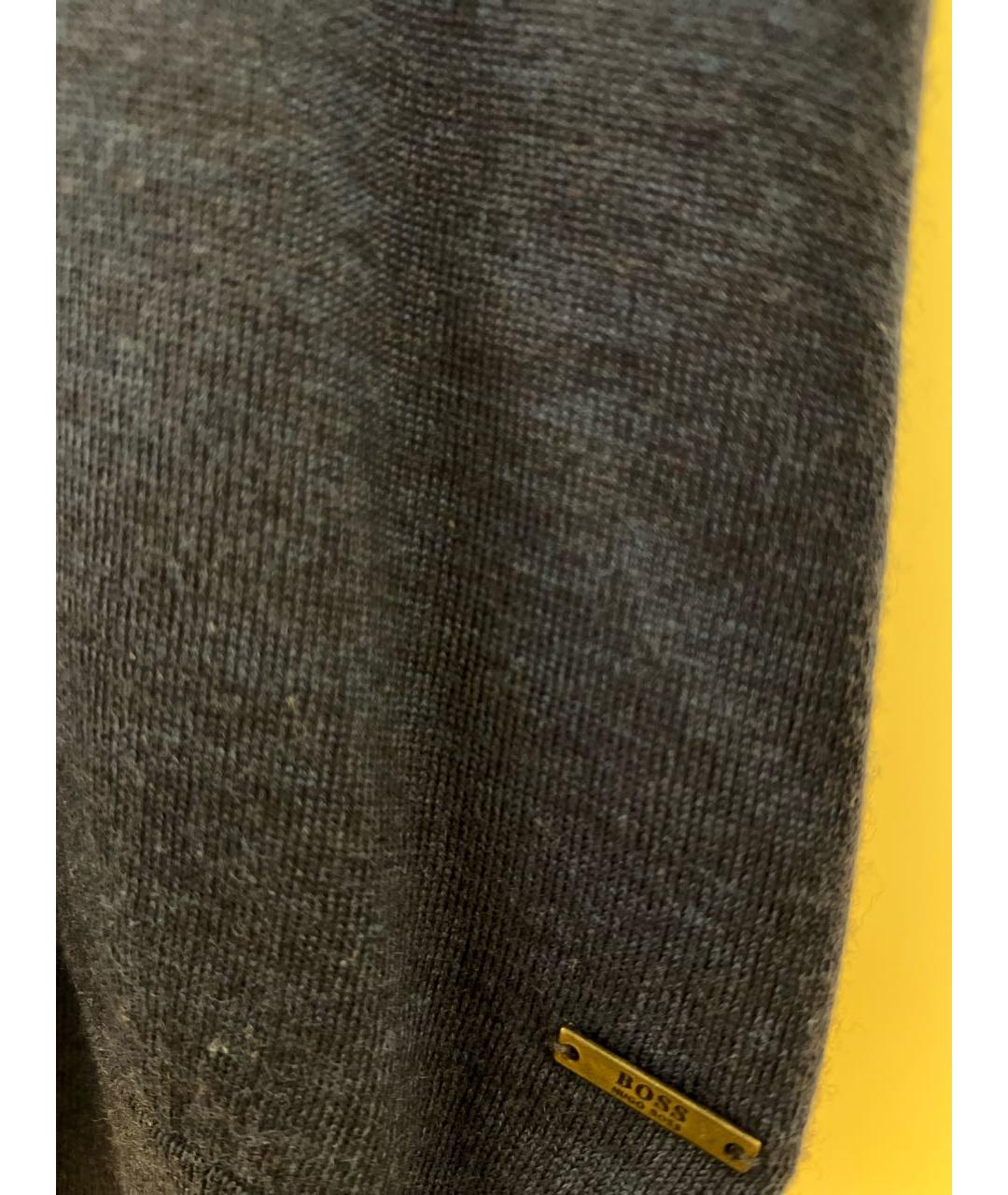 HUGO BOSS Темно-синий шерстяной джемпер / свитер, фото 4