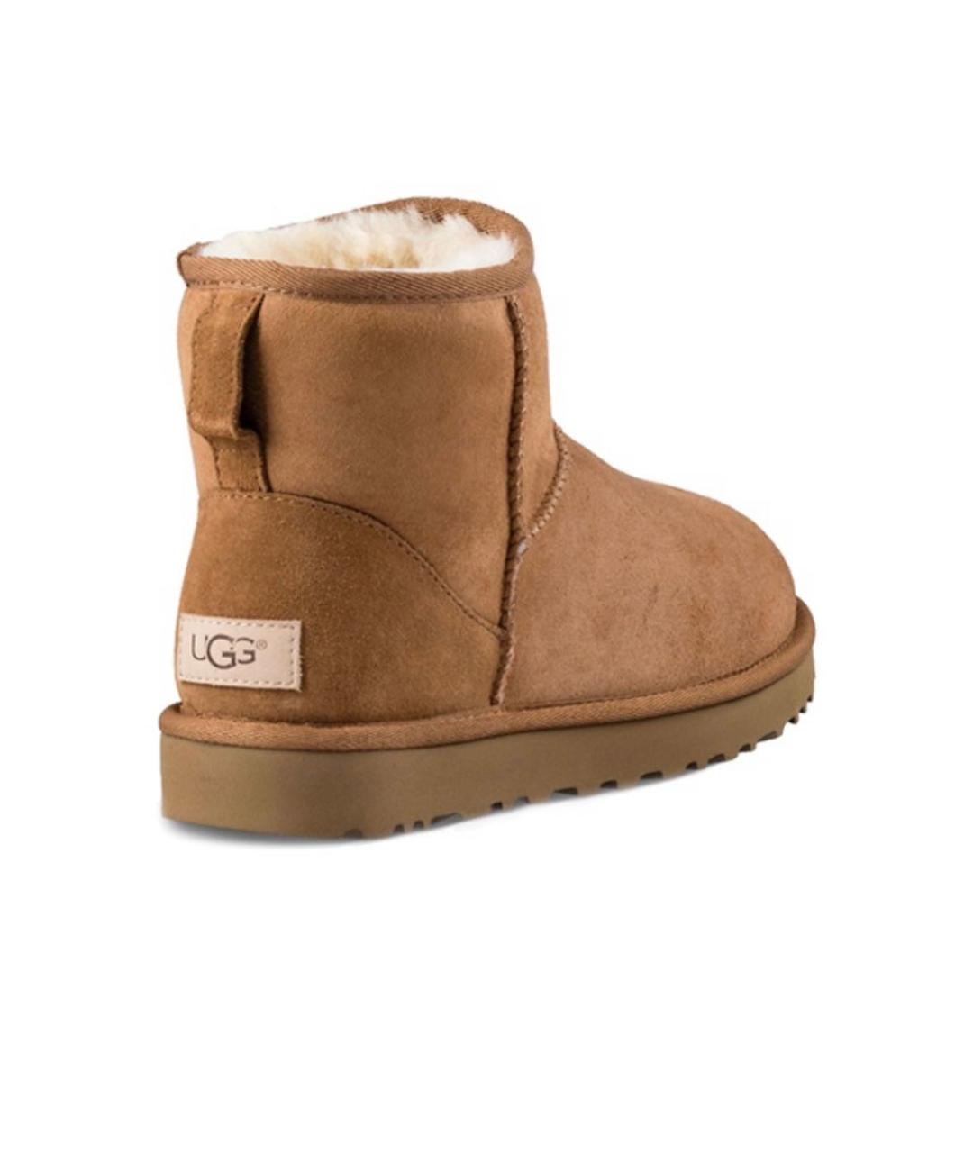 UGG AUSTRALIA Коричневые замшевые ботинки, фото 4