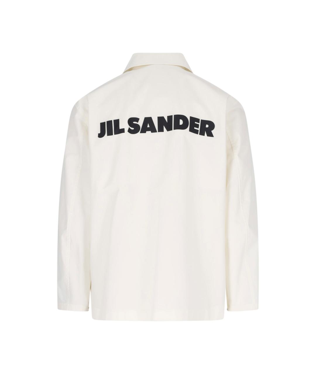 JIL SANDER Белая хлопковая куртка, фото 2