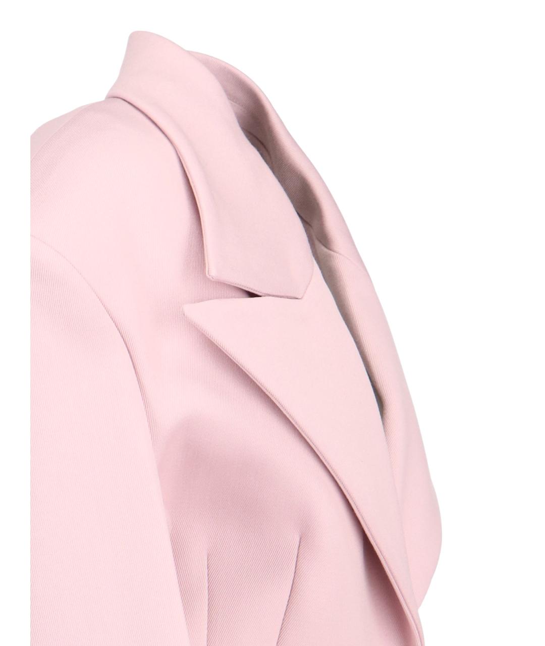 THE ATTICO Розовый полиамидовый жакет/пиджак, фото 3
